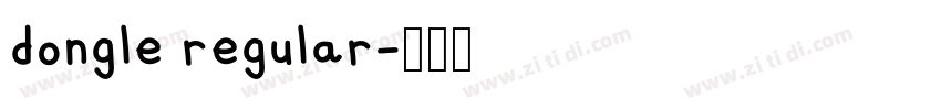 dongle regular字体转换